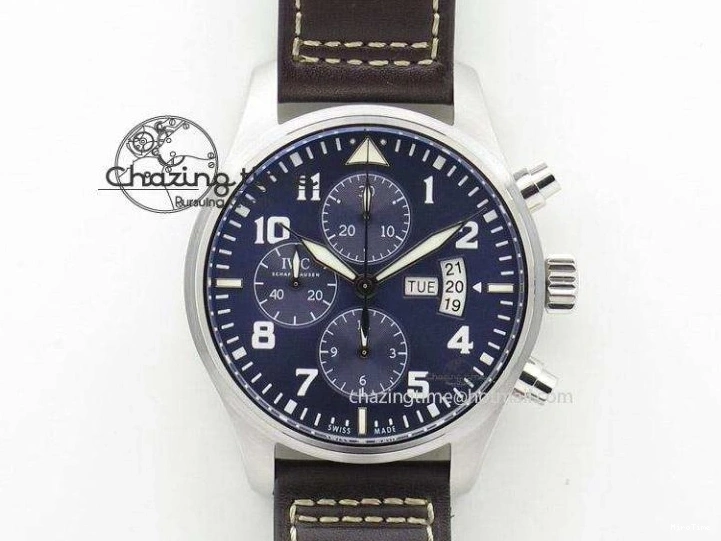 MIROTIME 0312 Mark XVIII IW327006 Titanium M+F 1:1 Best Edition Black Dial on Brown Leather Strap A Efficient 7052